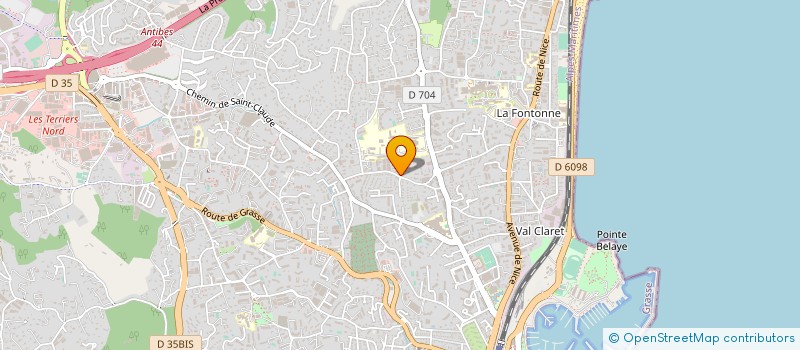 localisation de l'entreprise ELISE INVEST à ANTIBES