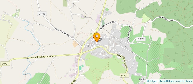 localisation de l'entreprise ELISE PARATRIATHLON  BARJAC