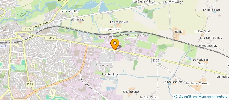 localisation de l'entreprise ELISE SERVICES à VITRE
