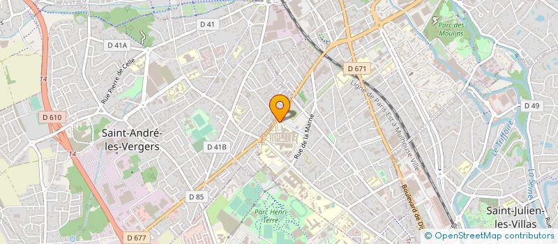 localisation de l'entreprise ELISEA à TROYES