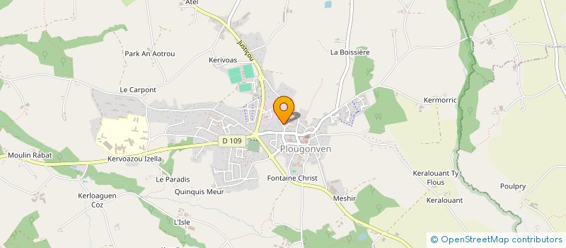 localisation de l'entreprise ELISEA  PLOUGONVEN