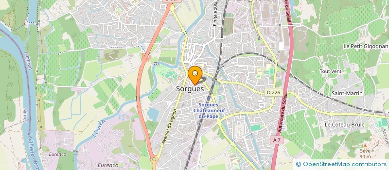 localisation de l'entreprise ELISEM  SORGUES