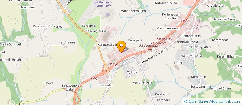 localisation de l'entreprise ELISERIC  PLUGUFFAN