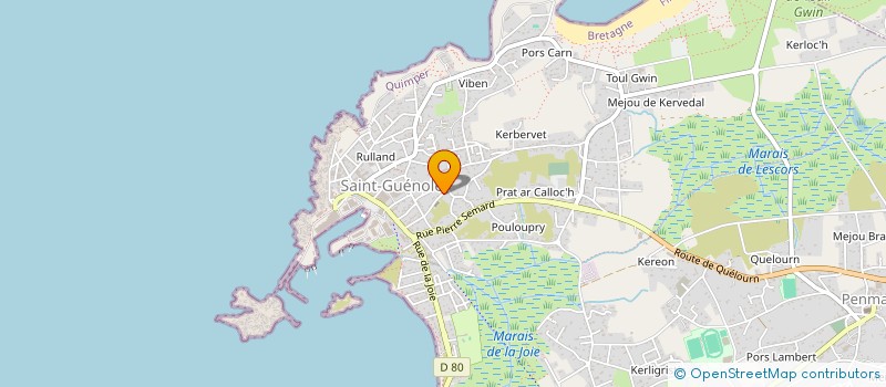 localisation de l'entreprise ELISFRED  PENMARCH