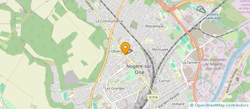 localisation de l'entreprise ELISHAMA SERVICES  NOGENT-SUR-OISE