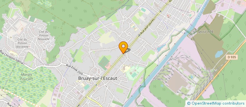 localisation de l'entreprise ELISPORT à BRUAY-SUR-L'ESCAUT