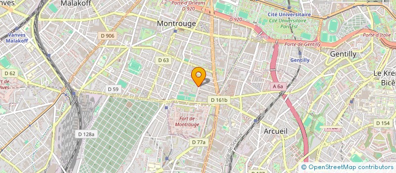 localisation de l'entreprise ELISSA à MONTROUGE