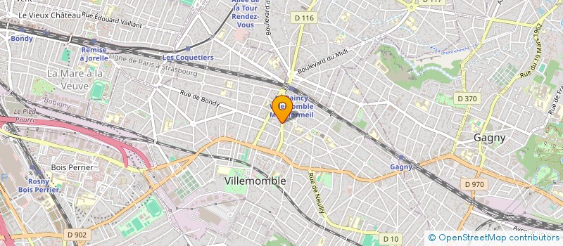 localisation de l'entreprise ELISSA  VILLEMOMBLE