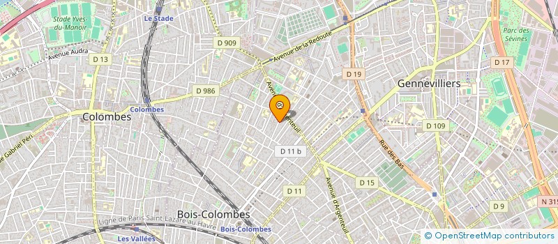 localisation de l'entreprise ELISSA DIDON à BOIS-COLOMBES