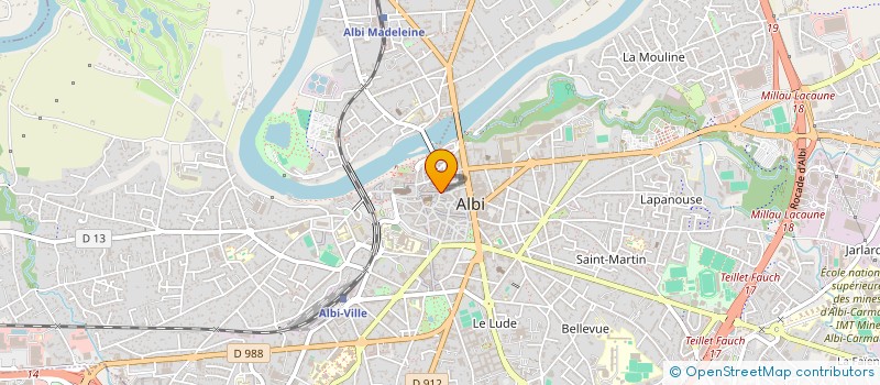 localisation de l'entreprise ELISSALDE/GOUYAUD à ALBI