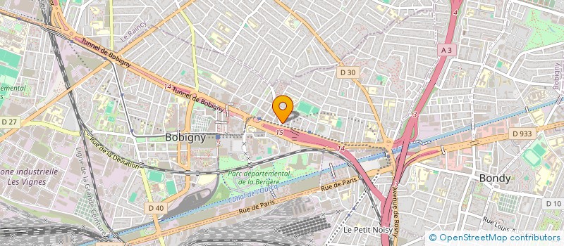 localisation de l'entreprise ELISTAR à BOBIGNY