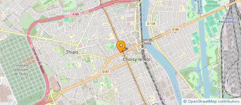 localisation de l'entreprise ELISTELLE DIFFUSION à CHOISY-LE-ROI