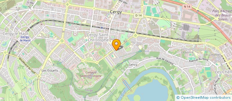 localisation de l'entreprise ELIT  CERGY