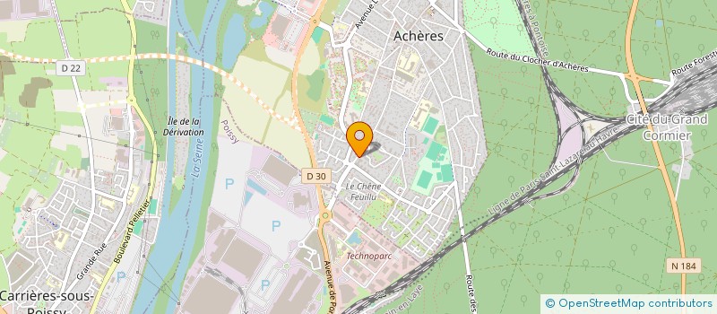 localisation de l'entreprise ELIT à ACHERES