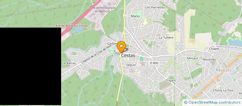 localisation de l'entreprise ELIT'ARTISANS à CESTAS