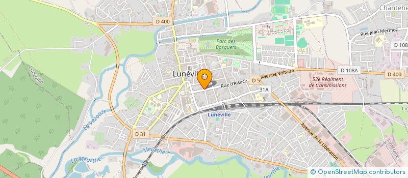 localisation de l'entreprise ELIT HABITAT  LUNEVILLE