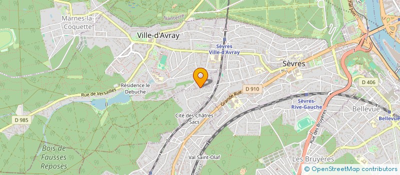 localisation de l'entreprise ELIT'HOME à SEVRES