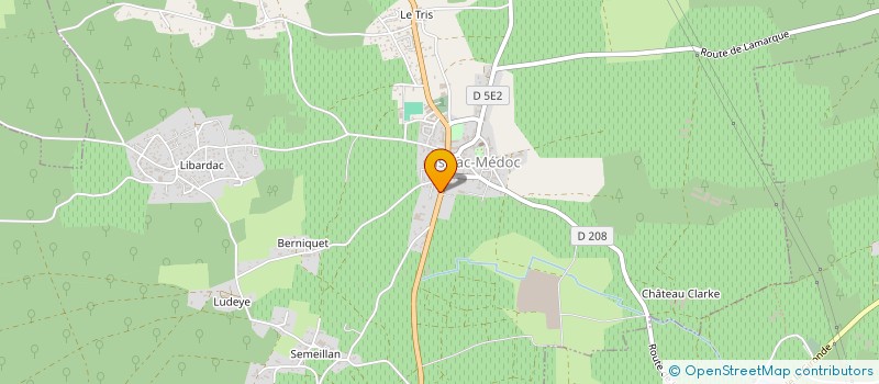 localisation de l'entreprise ELIT'PROPRETE  LISTRAC-MEDOC