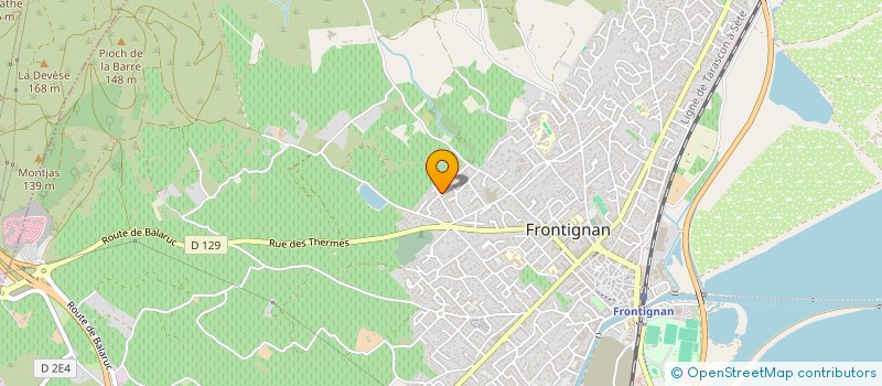 localisation de l'entreprise ELIT RESEAUX à FRONTIGNAN
