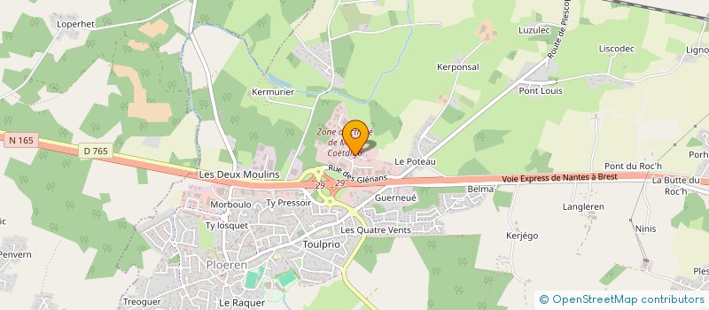 localisation de l'entreprise ELIT'S  PLOEREN