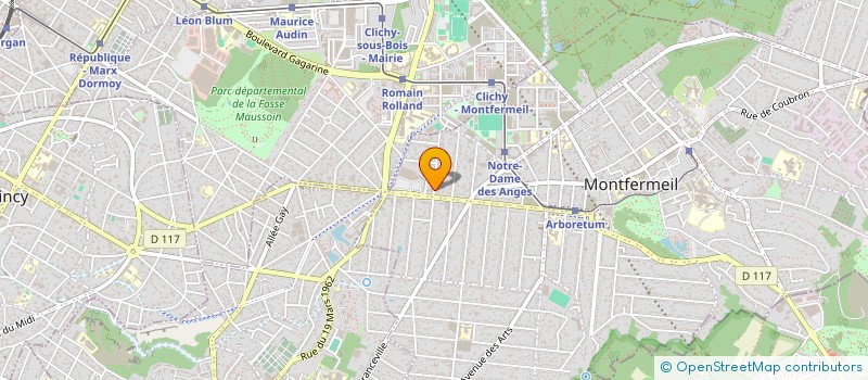 localisation de l'entreprise ELITE à MONTFERMEIL