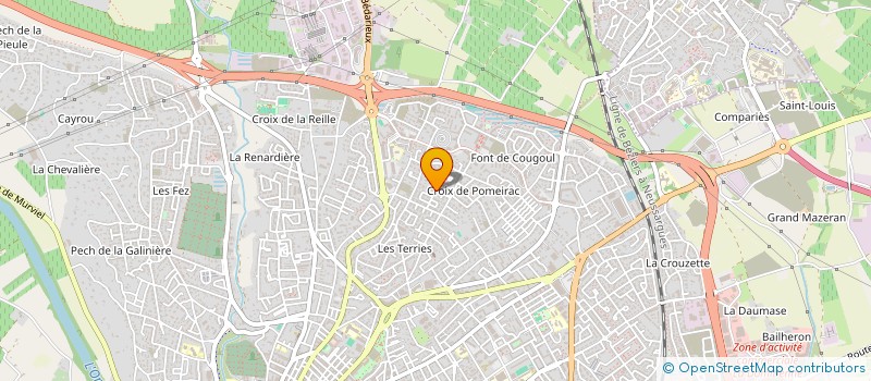 localisation de l'entreprise ELITE  BEZIERS