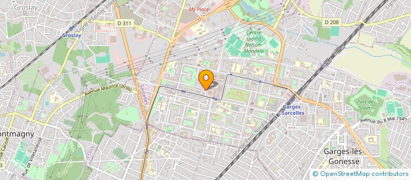 localisation de l'entreprise ELITE à SARCELLES