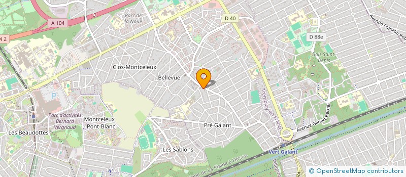 localisation de l'entreprise ELITE à VILLEPINTE