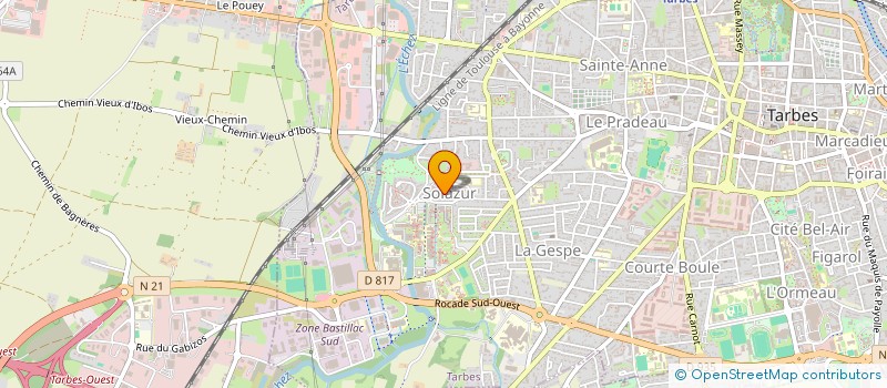 localisation de l'entreprise ELITE  TARBES