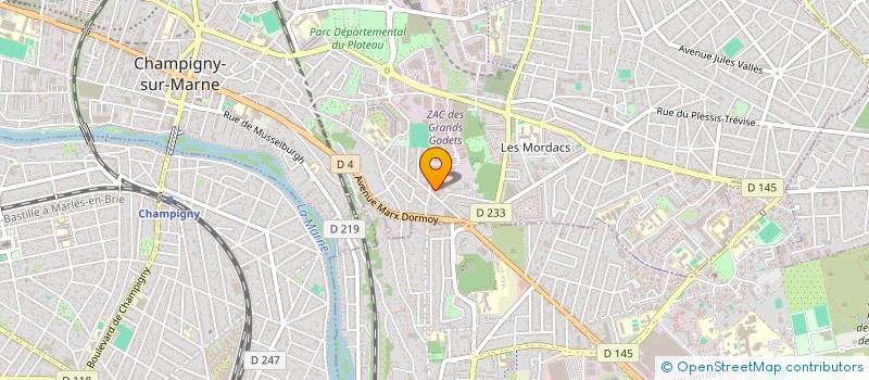 localisation de l'entreprise ELITE AUTO à CHAMPIGNY-SUR-MARNE
