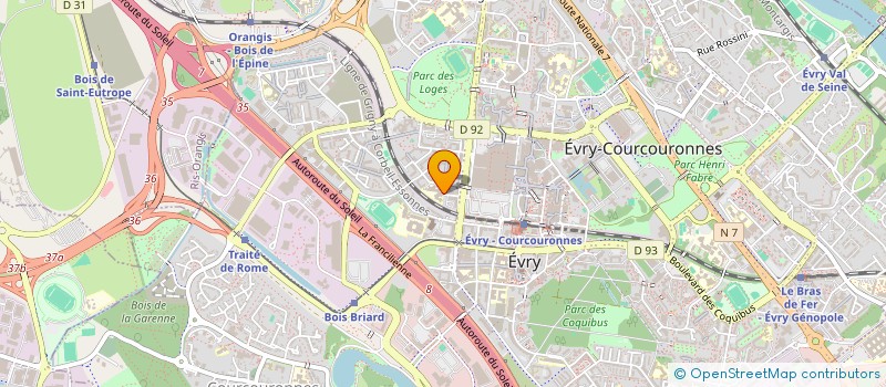 localisation de l'entreprise ELITE AUTOS MOTOS  EVRY-COURCOURONNES