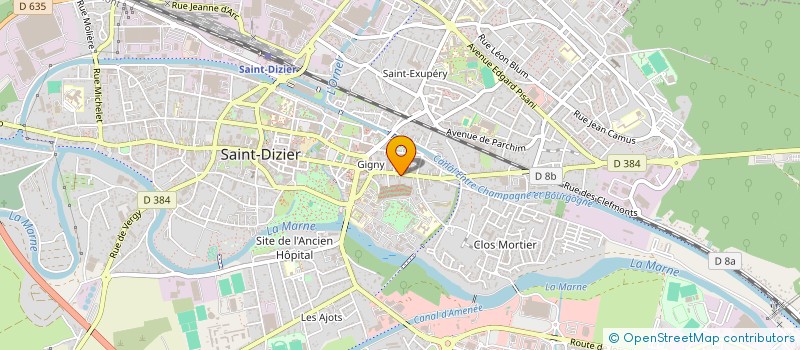 localisation de l'entreprise ELITE BATIMENT à SAINT-DIZIER