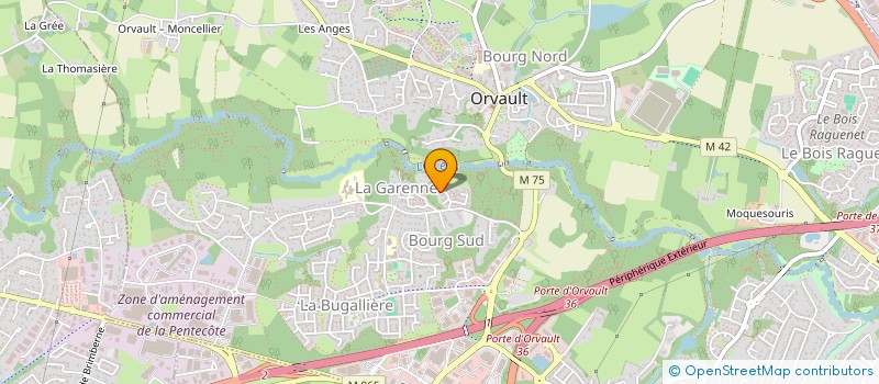 localisation de l'entreprise ELITE BATIMENT OUEST  ORVAULT