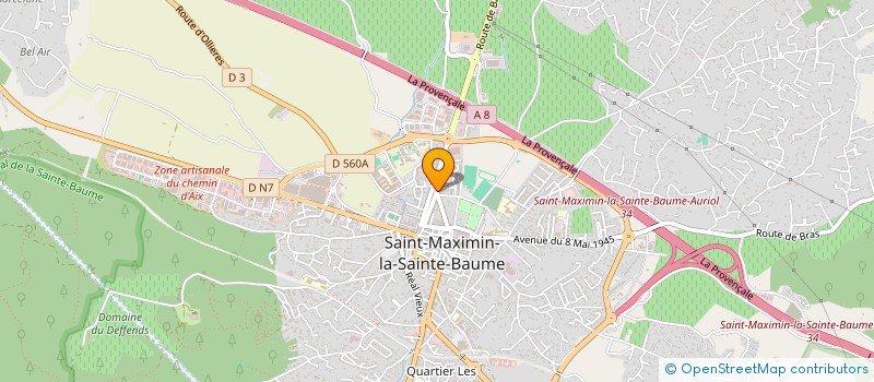 localisation de l'entreprise ELITE BTP à SAINT-MAXIMIN-LA-SAINTE-BAUME