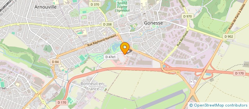 localisation de l'entreprise ELITE BTP à GONESSE