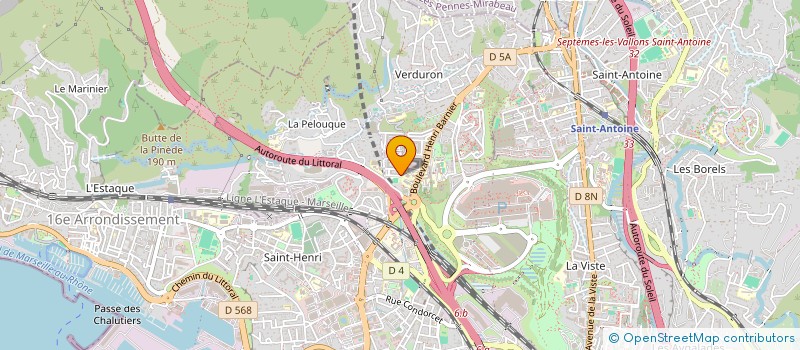 localisation de l'entreprise ELITE CARRELAGE à MARSEILLE