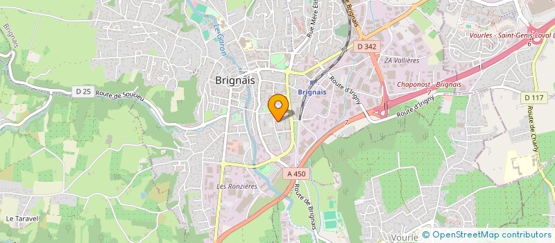localisation de l'entreprise ELITE CARRELAGE DESIGN à BRIGNAIS