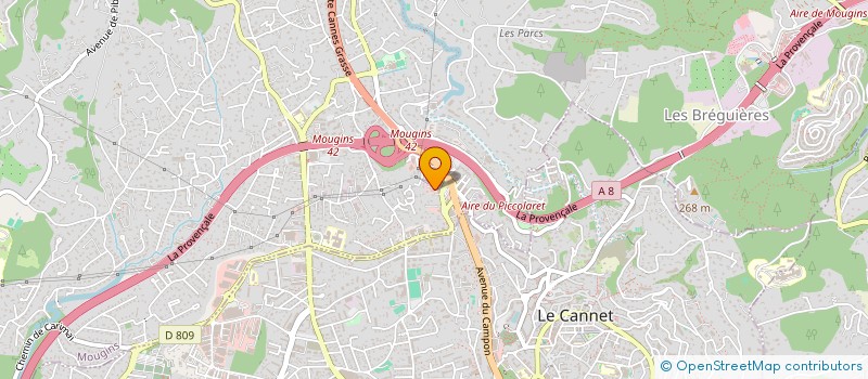 localisation de l'entreprise ELITE CARROSSERIE à MOUGINS