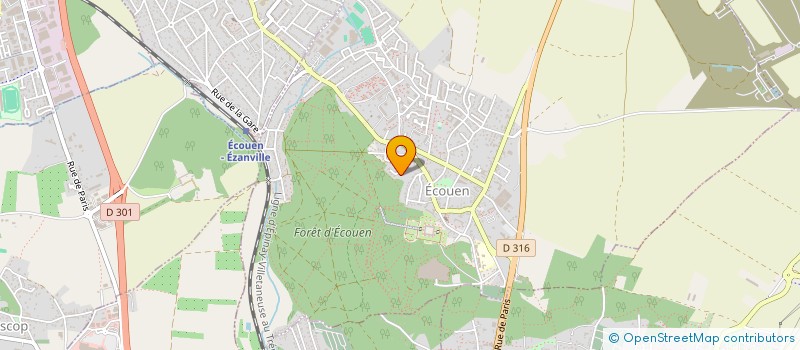 localisation de l'entreprise ELITE COMPAGNONS  ECOUEN