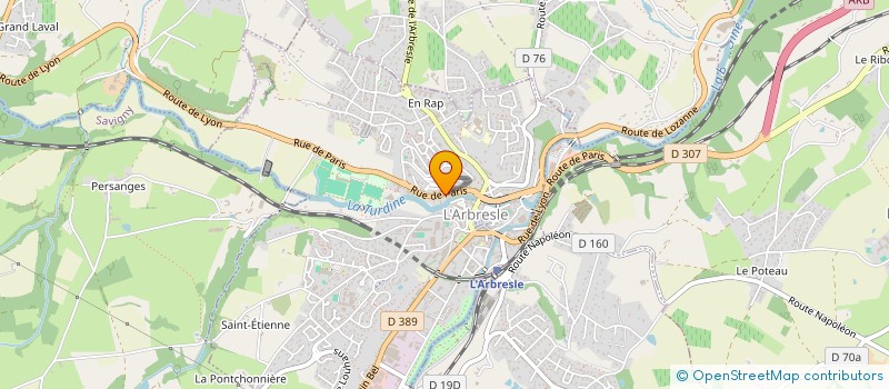 localisation de l'entreprise ELITE CONDUITE ARBRESLOISE  L ARBRESLE