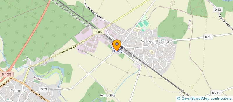 localisation de l'entreprise ELITE CONSTRUCTION 77  VERNEUIL-L'ETANG