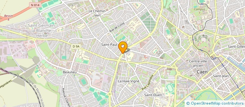 localisation de l'entreprise ELITE COURSES à CAEN