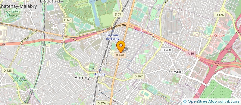 localisation de l'entreprise ELITE COURTAGE à ANTONY