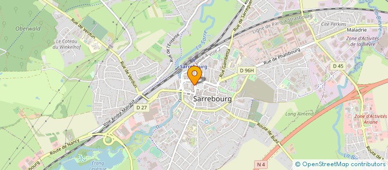 localisation de l'entreprise ELITE CREDIT à SARREBOURG