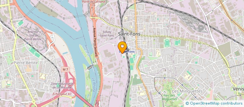 localisation de l'entreprise ELITE DECOPLATRE à SAINT-FONS