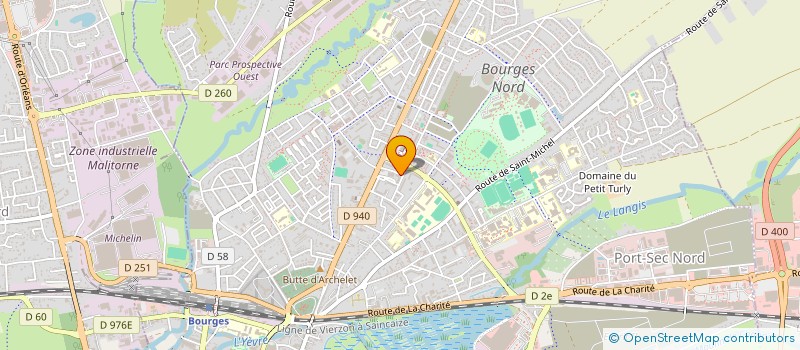 localisation de l'entreprise ELITE DECORATION  BOURGES