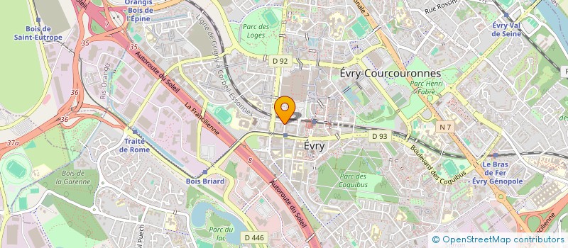 localisation de l'entreprise ELITE DIGITAL à EVRY-COURCOURONNES