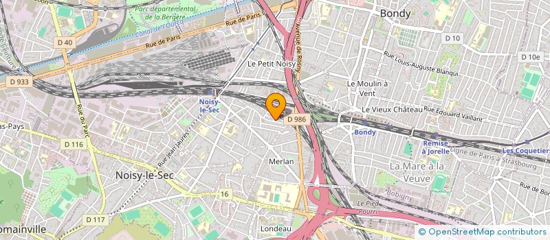 localisation de l'entreprise ELITE DRIVE à NOISY-LE-SEC