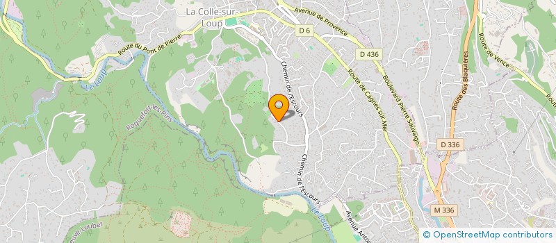 localisation de l'entreprise ELITE DRIVER SERVICE à LA COLLE-SUR-LOUP