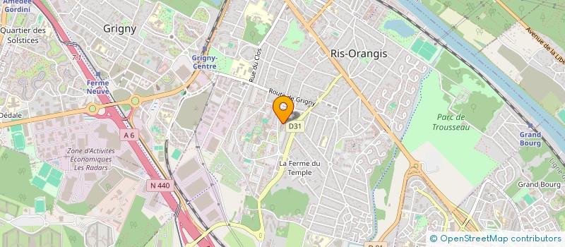 localisation de l'entreprise ELITE DRIVING à RIS-ORANGIS